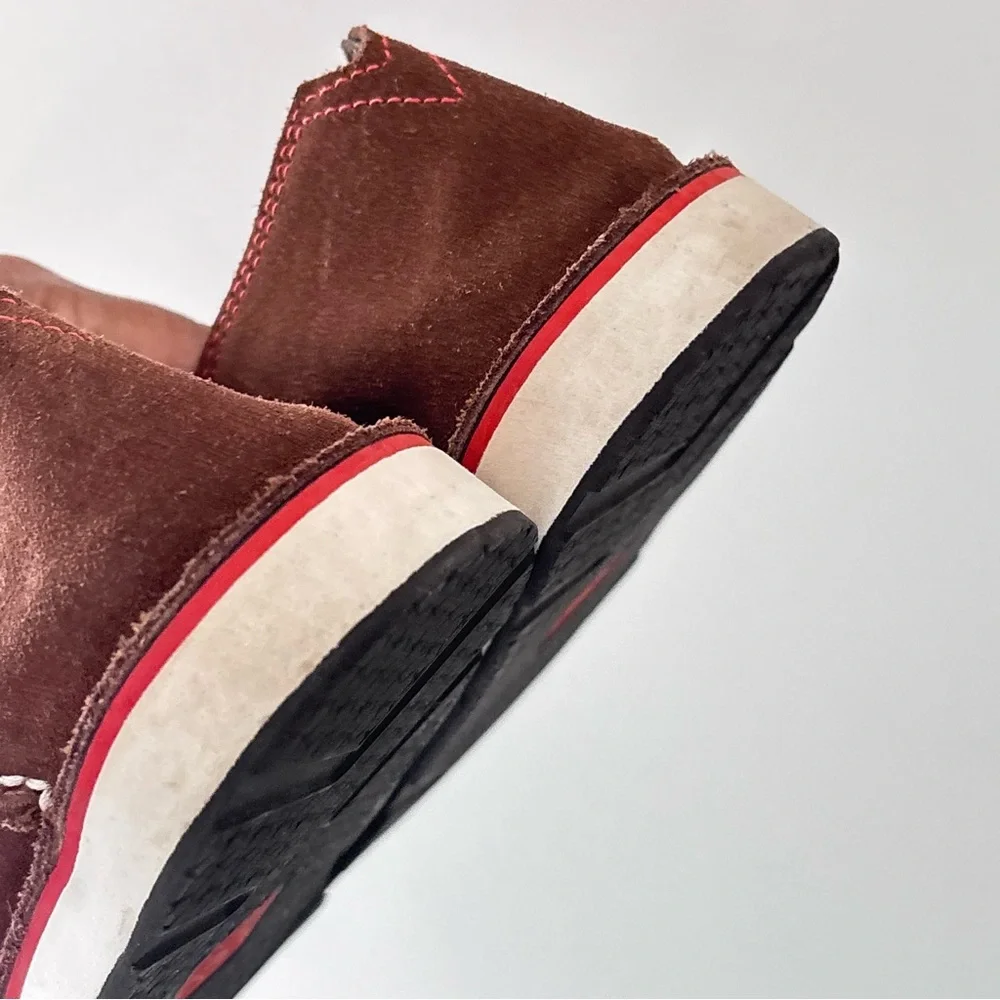 Ariat Cruiser Saddle Tan Suade Geometric Neutral Boho Slip On Shoes Size 9.5B - Picture 12 of 16